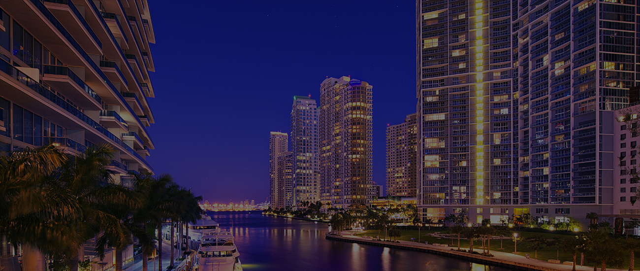 Photograph of a Miami pier.